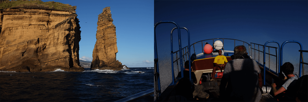 Penhasco dos saltos Red Bull.Viagem barco ao ilhéu. 